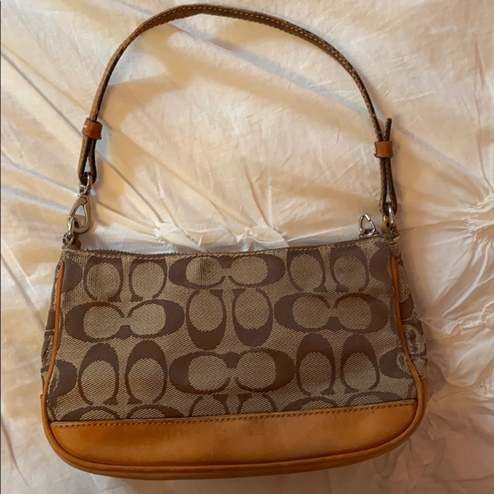 Beige Coach Purse